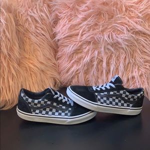 Checker print vans
